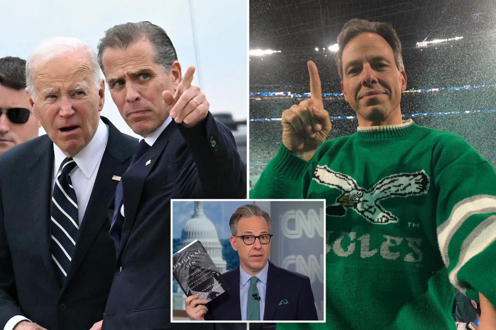 Hunter Biden told Jake Tapper to 'Go F -K himself' after CNN the host cheated it during the last days of brother in stunning revelations