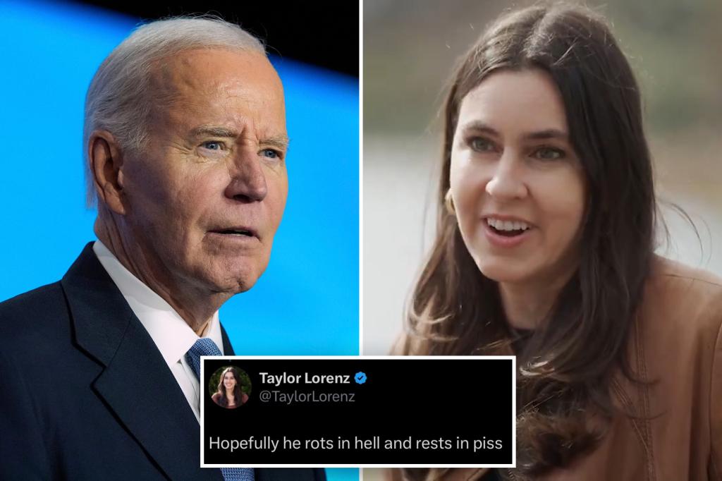 Former NYT Journalist Taylor Lorenz shares a bad post about Biden hit by cancer: 'Hopefully he Rots in hell'
