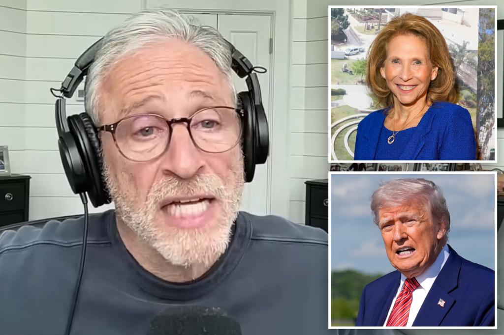 Jon Stewart rips Chief Shari Redstone for attempting to resolve Trump '60 minutes' lawsuit: 'everyone should make tribute to the king'