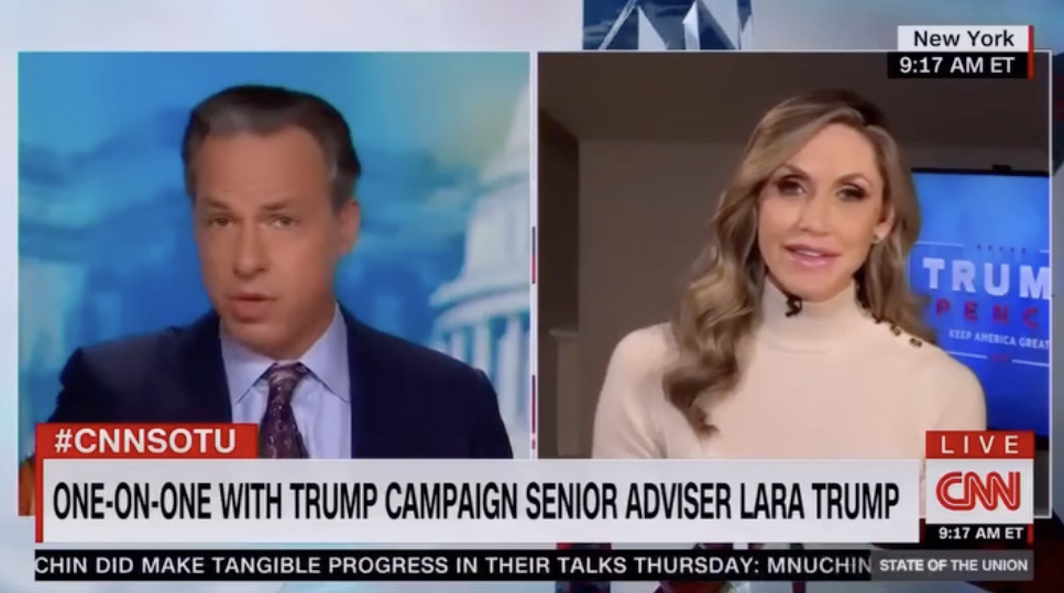 Tapper interviewing Lara Trump
