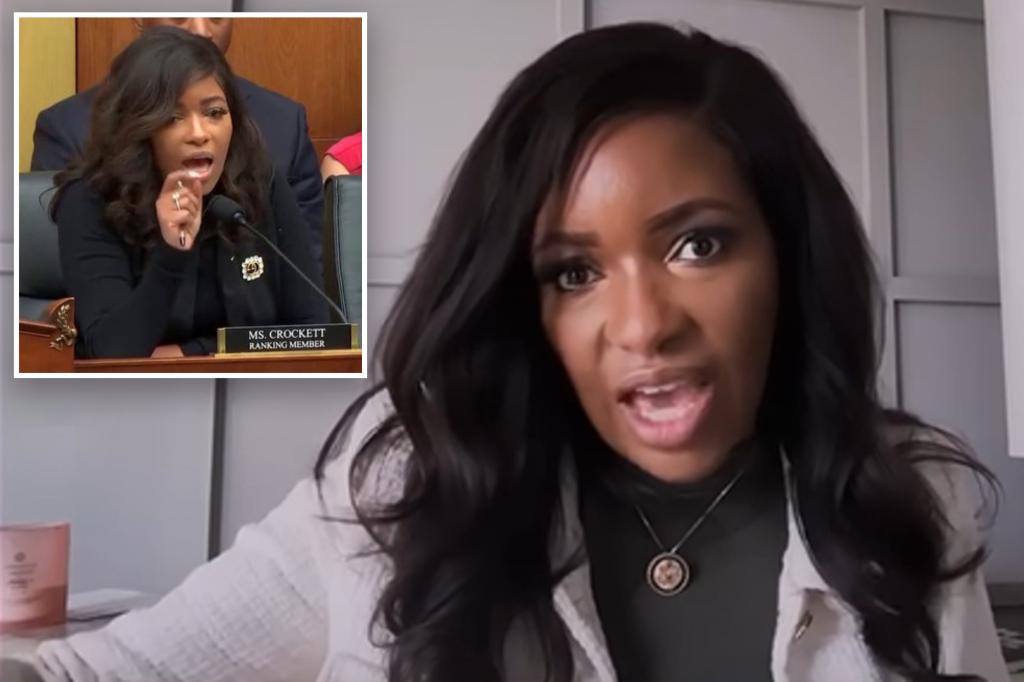 Rep. Jasmine Crockett accuses gopers of wanting to turn "chains"